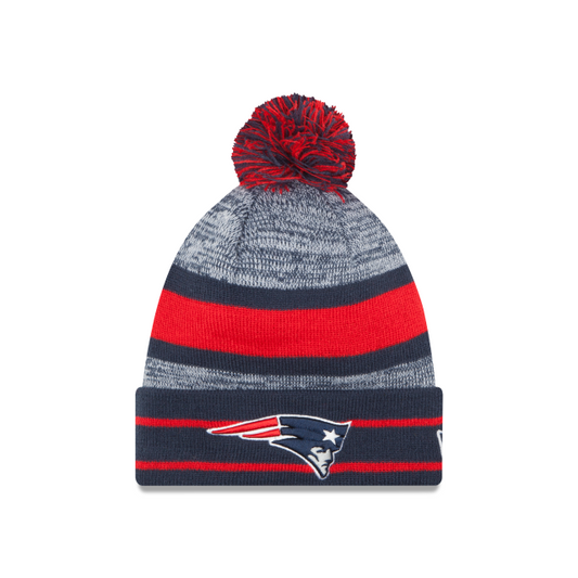 NFL Knit Hat Pom Cuff Patriots