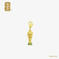 FIFA World Cup 3D 1″ Trophy Keychain Dangler