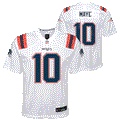 NFL Youth Player Game Jersey Away Drake Maye Patriots