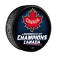 NHL 4 Nations Face-Off 2025 Canada Champions Roster Souvenir Collectors Puck
