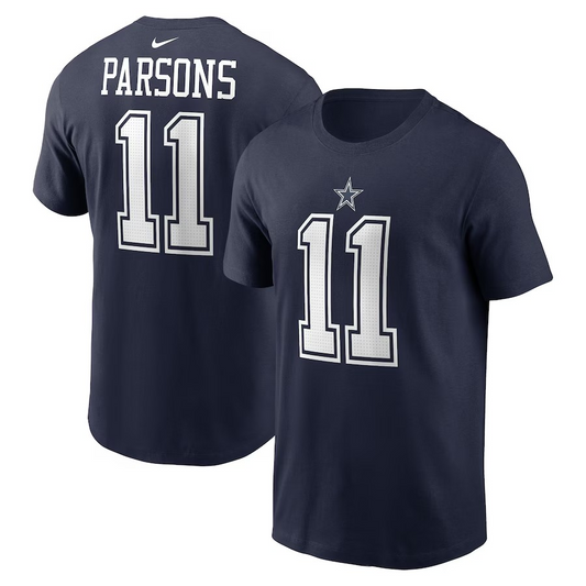 NFL Player T-Shirt Name And Number Micah Parsons Cowboys