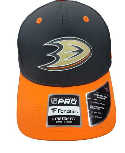 NHL Hat Structured Stretch Authentic Pro Rink Two Tone 2023 Ducks