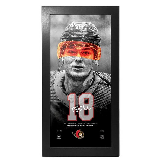 NHL 6" x 12" Frame Neon Visor Tim Stützle Senators