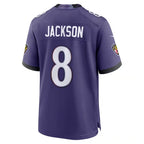 NFL Player Game Jersey Home Orchid Purple 2026 Lamar Jackson Ravens