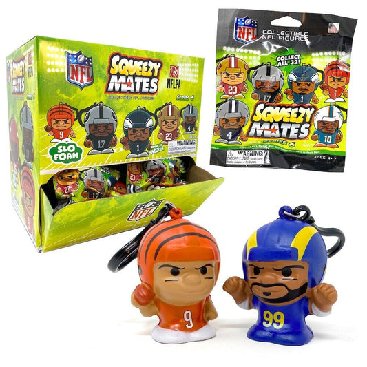 NFL Collectible Figures Squeezy Mates Gravity Feed Slo Foam Series 6