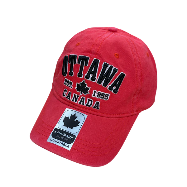 Ottawa Hat Retro Wash (Red)