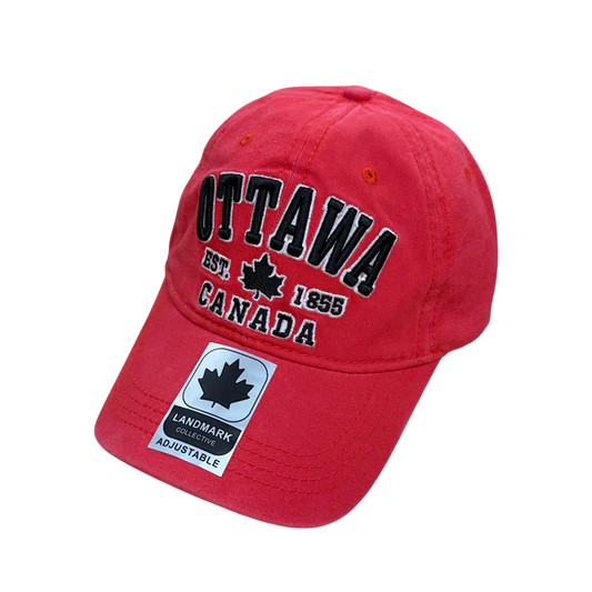 Ottawa Hat Retro Wash (Red)