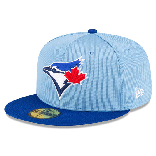 MLB Hat 5950 Batting Practice 2024 Blue Jays (Powder Blue & Royal Blue)