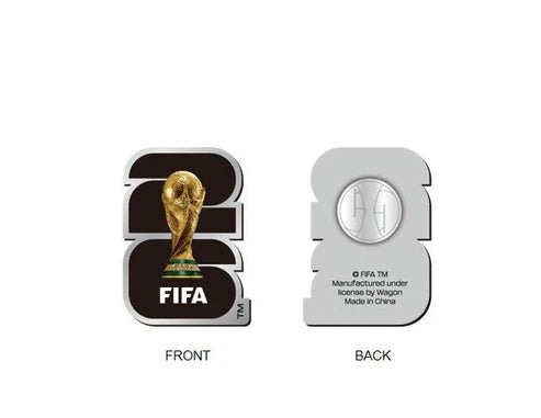 FIFA World Cup 2026 Lapel Pin Black Emblem (Silver Outline)