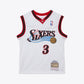 NBA Youth Hardwood Classics Player 2001-01 Swingman Jersey Allen Iverson 76ers (White)
