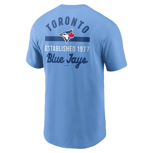 MLB T-Shirt Powder Fuse Wordmark Blue Jays