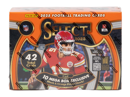 NFL Select Football Trading Cards 2025 Mega Box