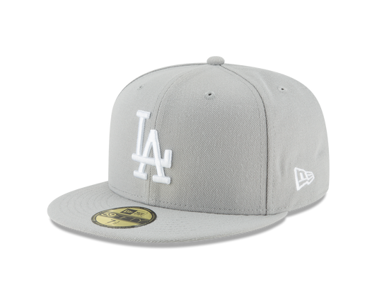MLB Hat 5950 Basic Grey Dodgers