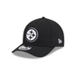 NFL Hat 940 Snapback A-Frame M-Crown Black and White Steelers