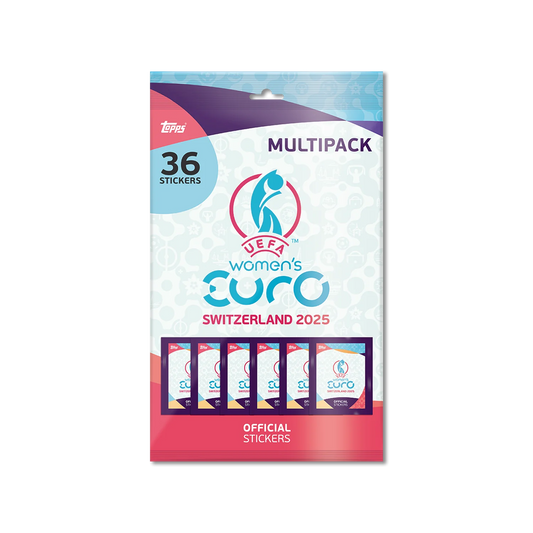 Topps Official Stickers Women's Euro Cup Switzerland 2025 UEFA Multipack