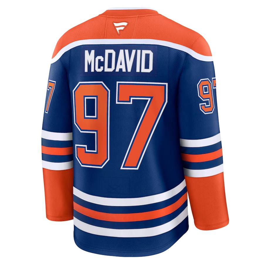 NHL Player Premium Jersey Home Connor McDavid Oilers