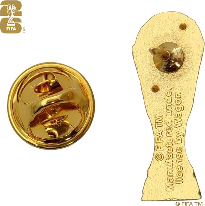 FIFA World Cup 2026 25mm Gold 2.5D Trophy Lapel Pin
