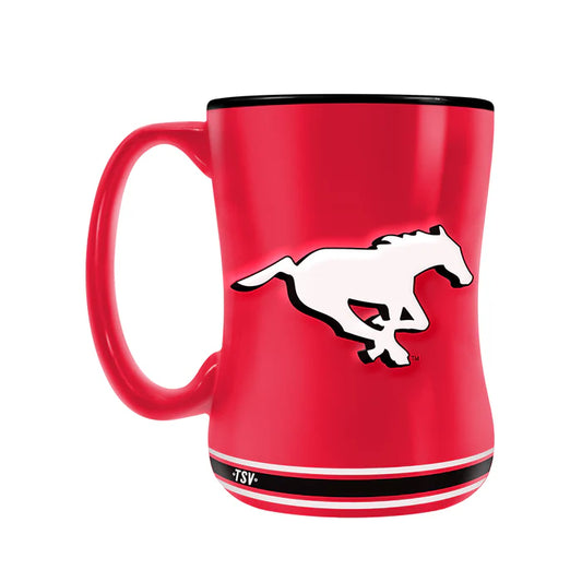 CFL Coffee Mug Sculpted Relief Stampeders