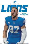 NFL Player Wall Poster Aidan Hutchinson Lions