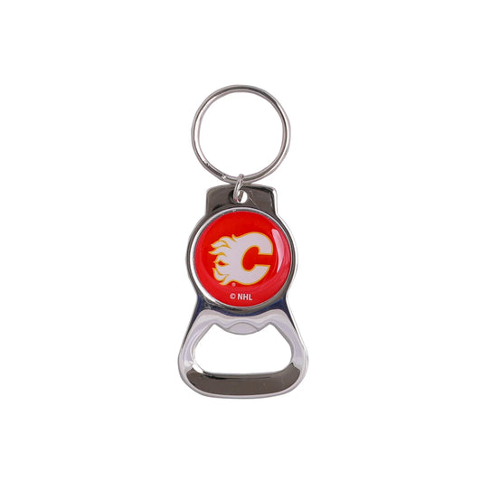 NHL Keychain Bottle Opener Flames