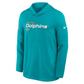 NFL Dri-FIT Long Sleeve Hoodie 2025 Sideline Pure Fury Dolphins