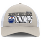 NHL Hat Western Conference Champions Locker Room Adjustable Trucker 2025 Oilers