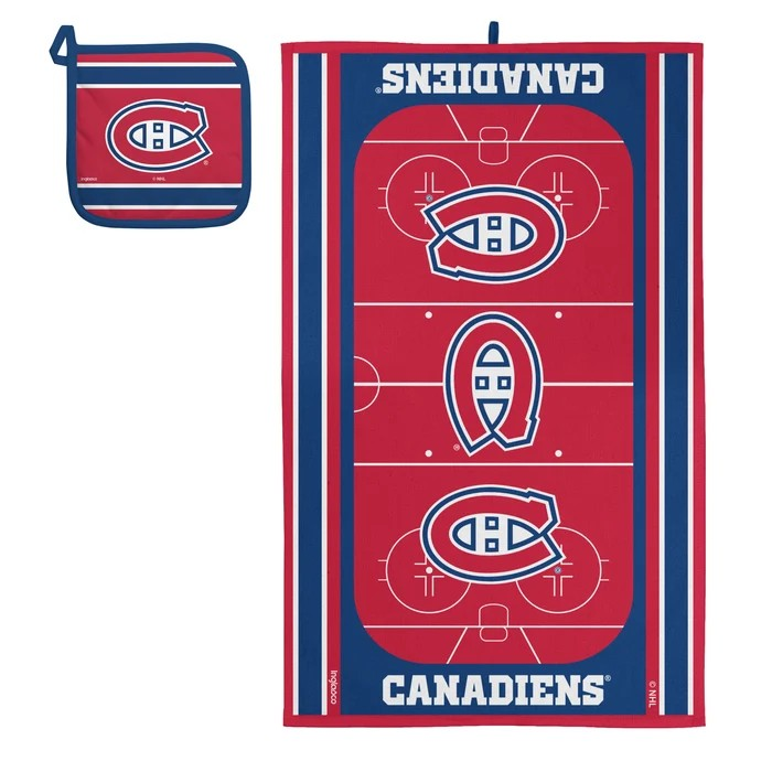 NHL Kitchen Powel & Pot Holder Sets Canadiens
