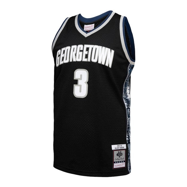 NCAA College Vault Player 1995-96 Swingman Jersey Allen Iverson Hoyas (Black)