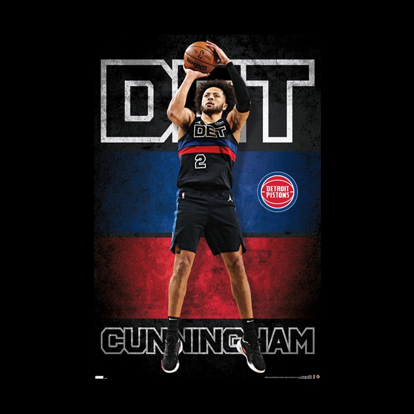 NBA Player Wall Poster Cade Cunningham Pistons