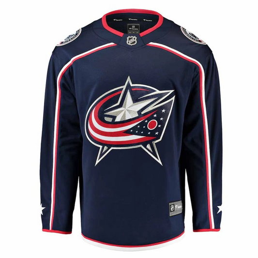 NHL Youth Blank Replica Jersey Breakaway Home Blue Jackets