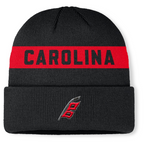 NHL Knit Hat Authentic Pro Cuffed Stripe Beanie Rink Road 2025 Hurricanes