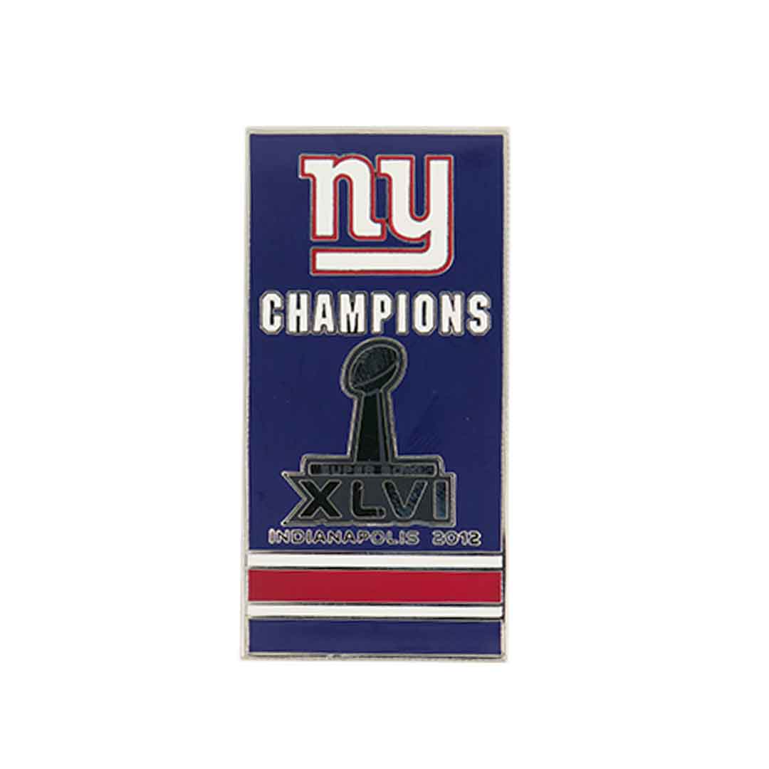 NFL Lapel Pin Super Bowl XLVI Champs 2011-12 Giants