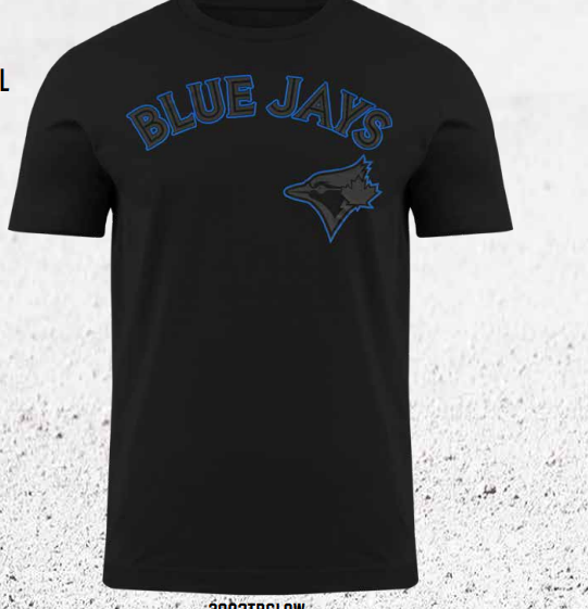 MLB T-Shirt Glow Black Logo Blue Jays