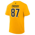 NHL Player T-Shirt Authentic Stack Sidney Crosby Penguins (Gold)