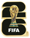 FIFA World Cup 2026 Lapel Pin Black Emblem (Gold Outline)
