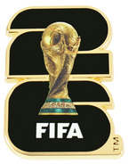 FIFA World Cup 2026 Lapel Pin Black Emblem (Gold Outline)