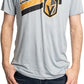 NHL T-Shirt Performance Rashguard Stripes Golden Knights