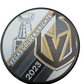 NHL Souvenir Collector Puck 2023 Double Sided Champions Golden Knights