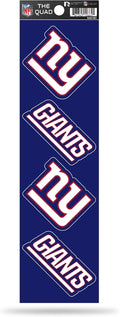 NFL 4pc Sticker Sheet Giants