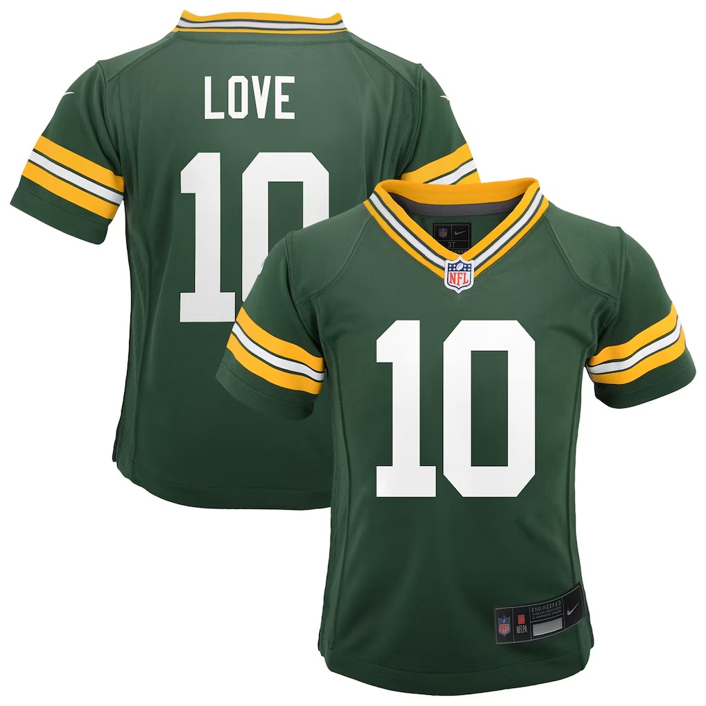 NFL Toddler Player Game Jersey Home Jordan Love Packers