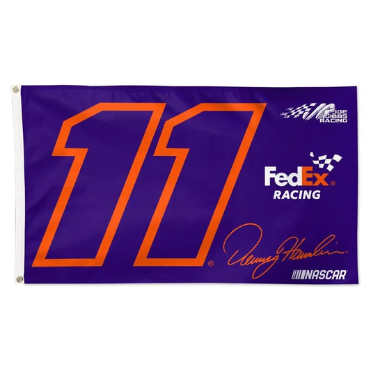 Nascar Team Flag 3x5 Denny Hamlin #11 FedEx Racing