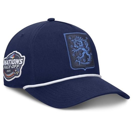 NHL Hat Authentic Pro Pinch Panel A-Frame 4-Nations Face-Off Team Finland