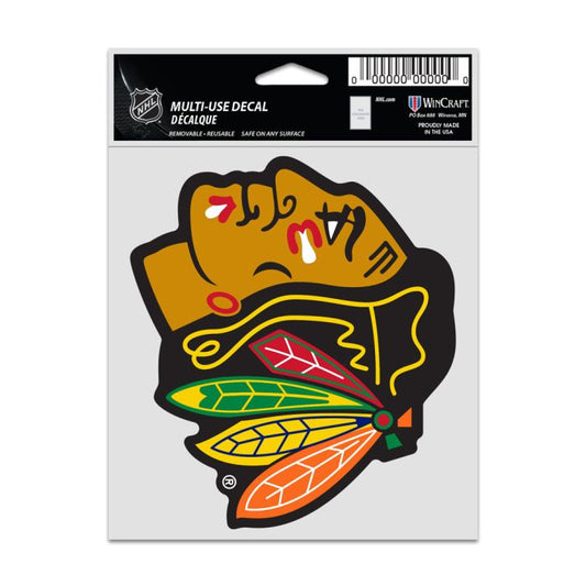 NHL Multi Use Decal 3.75x5 Logo Blackhawks