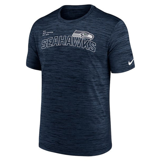 NFL Dri-Fit T-Shirt Performance Velocity Arch Navy Seahawks