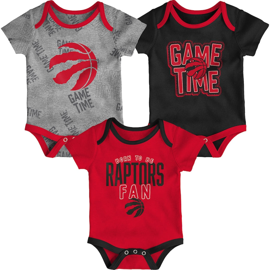 NBA 3Pc Onesie Set Game Time Raptors