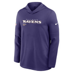 NFL Dri-FIT Long Sleeve Hoodie 2025 Sideline Pure Fury Ravens
