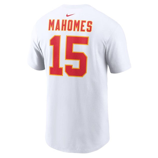 NFL Player T-Shirt Name And Number Super Bowl LVIII Patch Patrick Mahomes Chiefs