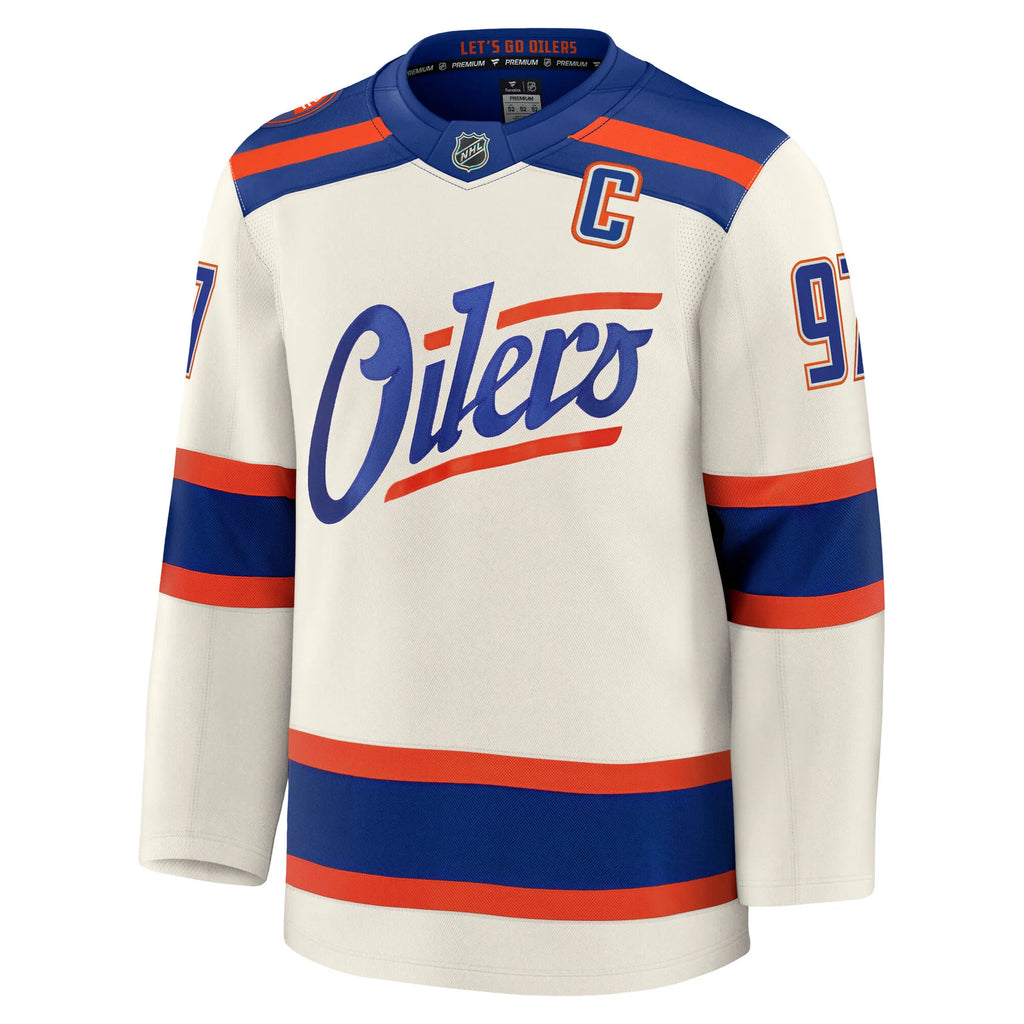 NHL Player Premium Jersey Heritage 2025 Connor McDavid Oilers