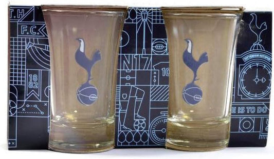 EPL 2Pc Shot Glass Set Tottenham Hotspur FC