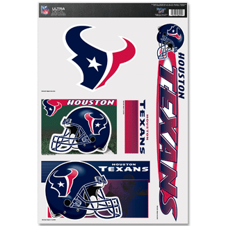 NFL Ultra Decal 4 Pack Texans